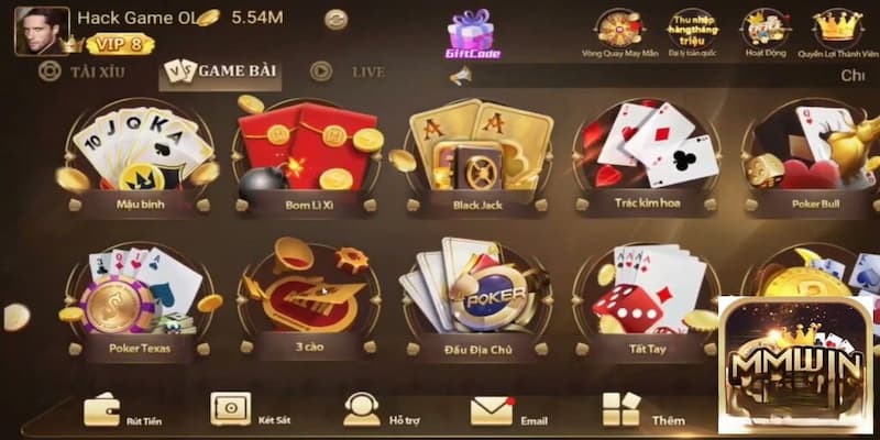 Sân chơi game bài đổi thưởng MMWIN chinh phục mọi cược thủ